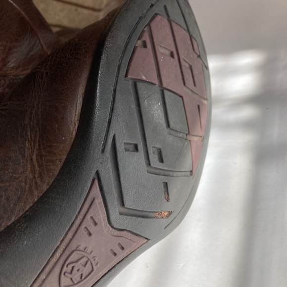 Ariat Brown Leather Roper Boots Men’s 9